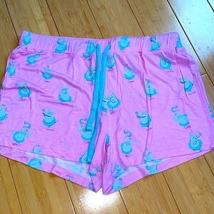 Munki Munki pink pajama shorts with ballerina hippo print NWOT